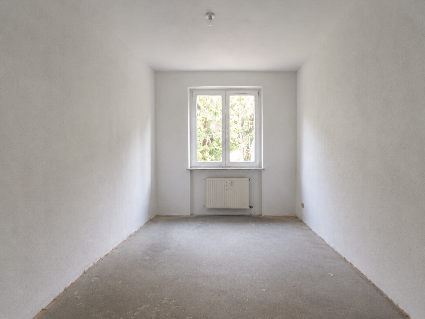Besenrein geräumte Wohnung